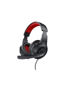AURICULARES GAMING CON MICROFONO TRUST ROJOS Y NEGROS