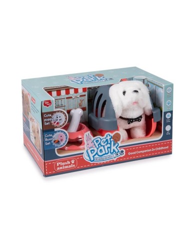 CESTA PERRO CON SONIDOS Y ACCESORIOS