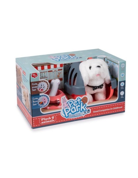 CESTA PERRO CON SONIDOS Y ACCESORIOS