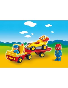 PLAYMOBIL 123 Coche de Carreras con Camión