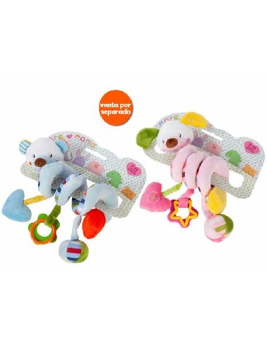 SONAJERO ESPIRAL OSO Y PERRO 34CM