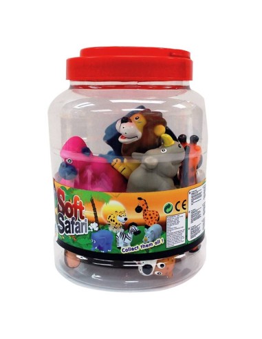 BOTE ANIMALITOS SELVA 10 PZAS