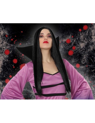 PELUCA NEGRA LARGA LISA