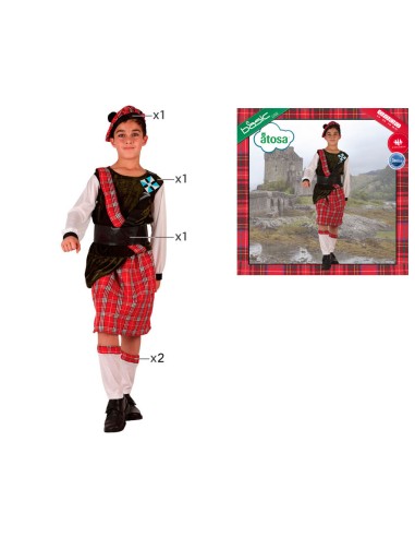 DISFRAZ ESCOCES 3 A 4 AÑOS