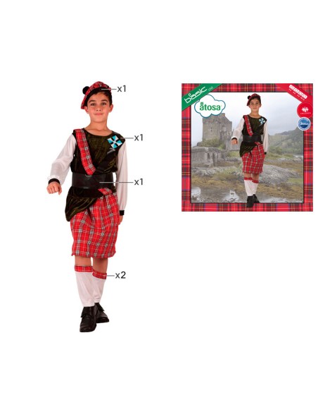 DISFRAZ ESCOCES 3 A 4 AÑOS