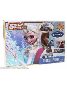 PACK 3 PUZZLES DE MADERA DE FROZEN