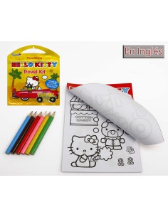 SET VIAJE HELLO KITY COLOREAR