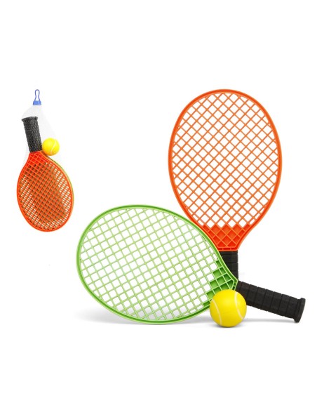 RAQUETAS PLASTICO Y PELOTA