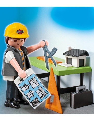 PLAYMOBIL ARQUITECTO CON MESA TRABAJO