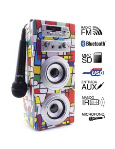 ALTAVOZ BIWOND JOYBOX KARAOKE BLUETOOTH PICASSO