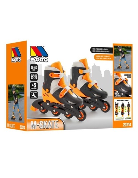 PATINES 4 EN LINEA NARANJA