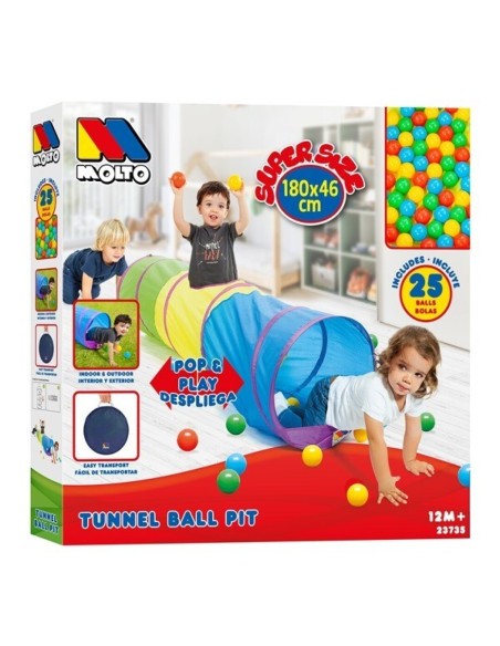 TUNEL DE BOLAS, CON 25 BOLAS