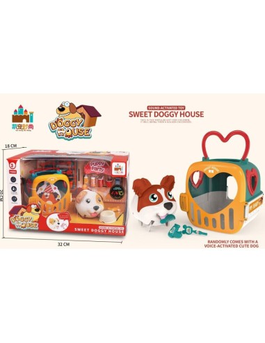 TRANSPORTIN CON PERRO Y ACCESORIOS