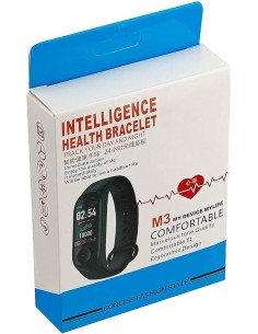 PULSERA ACTIVIDAD M3 NEGRO Y AZUL