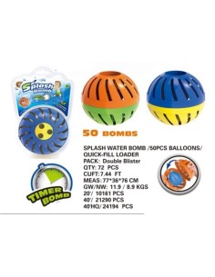 BOMBA DE AGUA SPLASH C/ 50 GLOBOS