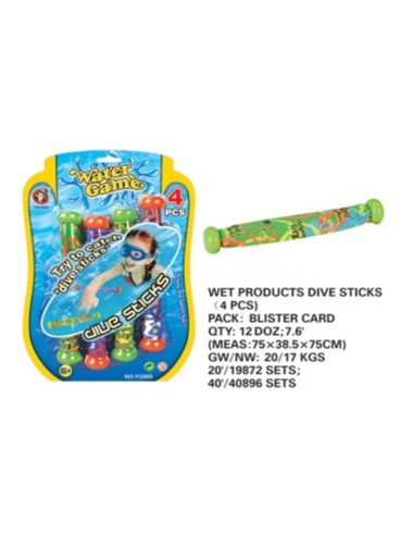 BLISTER 4 BASTONES TELA PISCINA