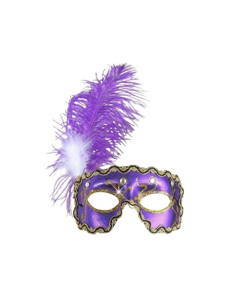 ANTIFAZ VIOLETA CON PLUMA