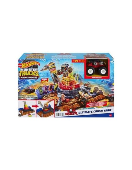 Hot Wheels Monster Trucks Arena World Pista Central aplastar y destruir