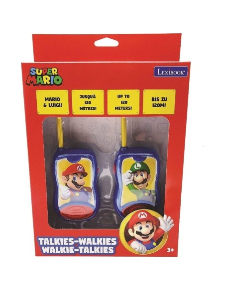 WALKIE TALKIES DE SUPER MARIO, RANGO 120 M