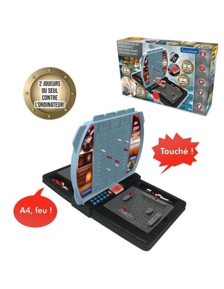 ELECTRONIC TALKING SEA BATTLE GAME WITH LIGHTS - 1 TO 2 PLAYERS (FR/EN/ES/PT)