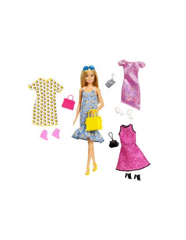 BARBIE FASHIONISTA CON 4 MODAS
