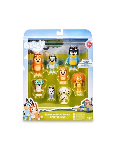 BLUEY PACK 8 FIGURAS