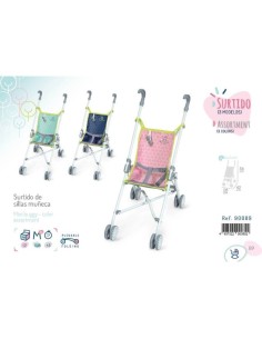 Silla de muñeca plegable - ROSA - para muñecas de hasta...