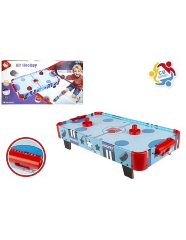 HOCKEY HIELO MADERA C/LUCES LED 60x32x13 CM