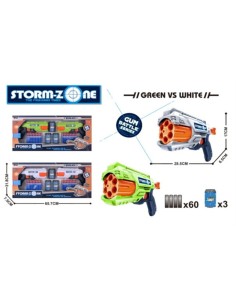 PACK 2 PISTOLAS STORMZONE C/60 DARDOS