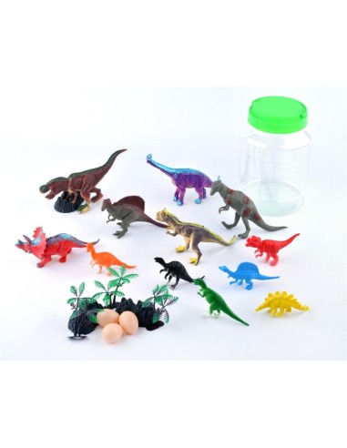 BOTE DINOSAURIOS 21PCS