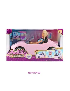 MUÑECA ANLILY 29 CM C/COCHE Y ACCESORIOS
