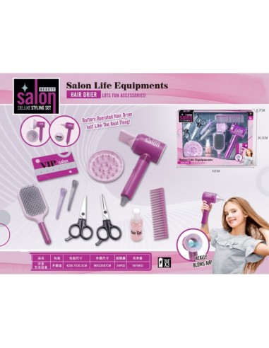 SET PELUQUERIA C/SECADOR PILAS