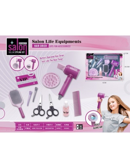 SET PELUQUERIA C/SECADOR PILAS