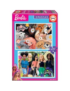 PUZZLE 2X100 BARBIE