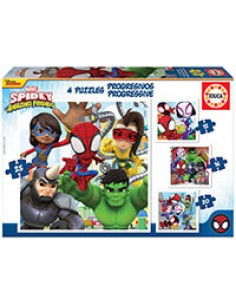 PUZZLE SPIDEY . HIS AMAZING FRIENDS 12-16-20-25