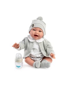 MUÑECA CON PESO ZURI 42 CM CUERPO TELA C/PEUCOS