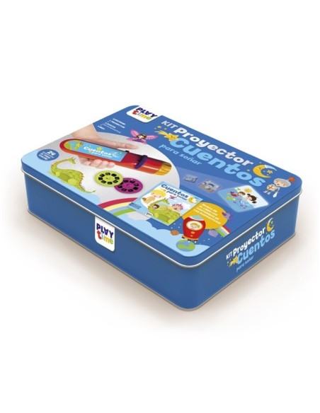 KIT PROYECTOR CUENTOS - CAJA METÁLICA