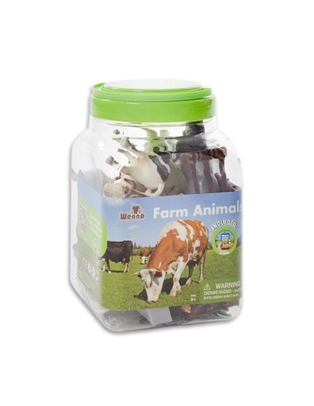 CUBO 30 PIEZAS ANIMALES DE GRANJA