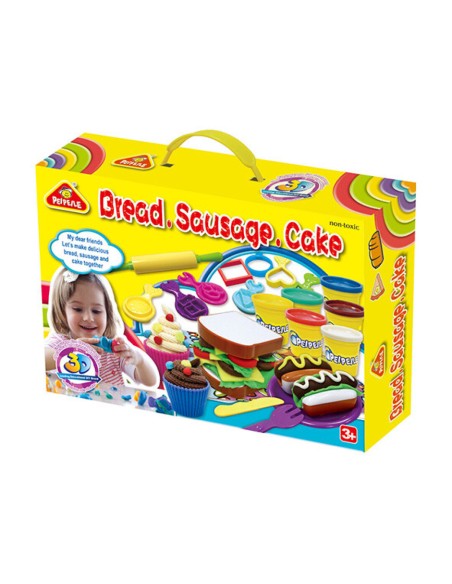 CAJA PLASTILINA SANDWICH Y SALCHICHAS