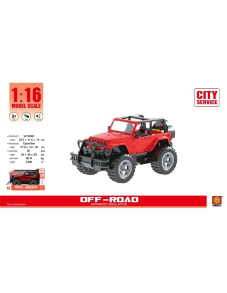 JEEP WRANGLER 1:16 LUZ SONIDO
