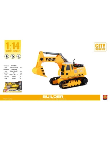 EXCAVADORA BULLDOZER 1:14 LUZ