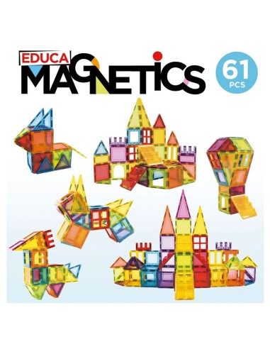 JUEGO 61 PZAS MAGNETICS