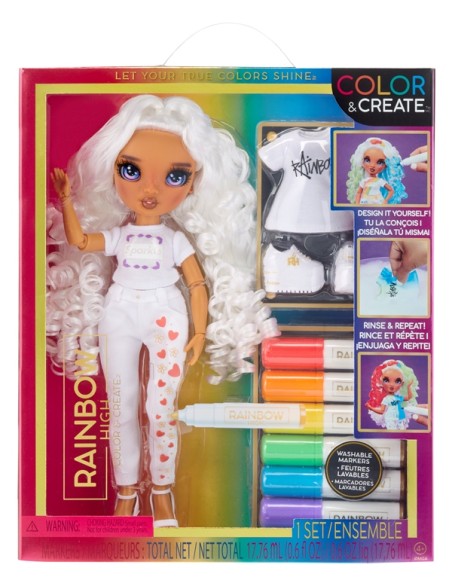 RAINBOW HIGH MUÑECAS COLOR . CREATE-PURPLE EYES
