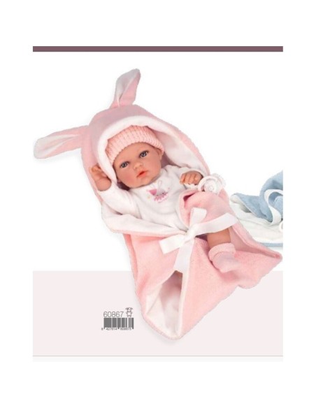 ELEGANCE 30 CM NATAL ROSA C/SACO DE DORMIR