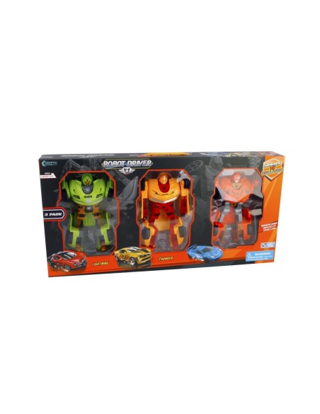 SET 3 ROBOTS TRANSFORMABLE WAR