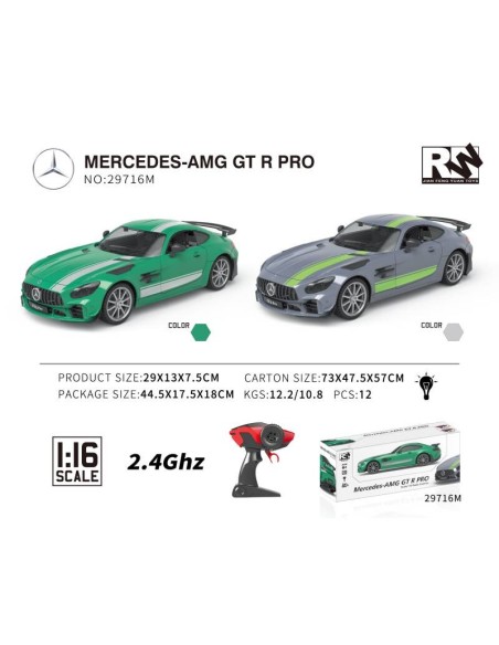 COCHE MERCEDES AMG GT R/C 1:16