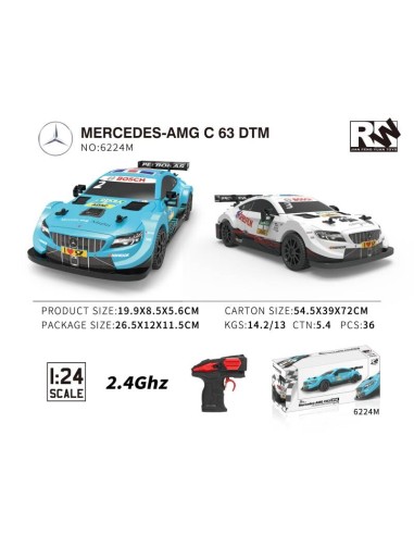 COCHE LAMBORGHINI HURACAN R/C 1:24 VERD/NARANJA