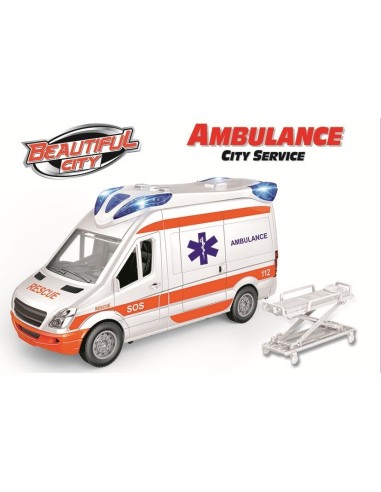 AMBULANCIA 1:14 C/MUSICA Y LUZ