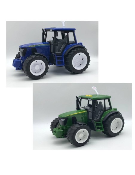 TRACTOR GRANJA 1:16 2 COL (AZUL/VERDE)