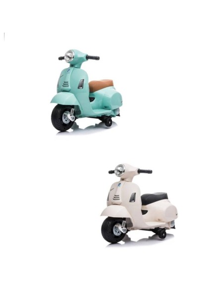 MOTO VESPA BATERIA VERDE/BLANCA 12V